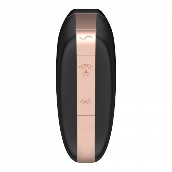 Вакуумний кліторальний стимулятор Satisfyer Love Triangle Black з керуванням через інтернет Вакуумний кліторальний стимулятор Satisfyer Love Triangle Black з керуванням через інтернет