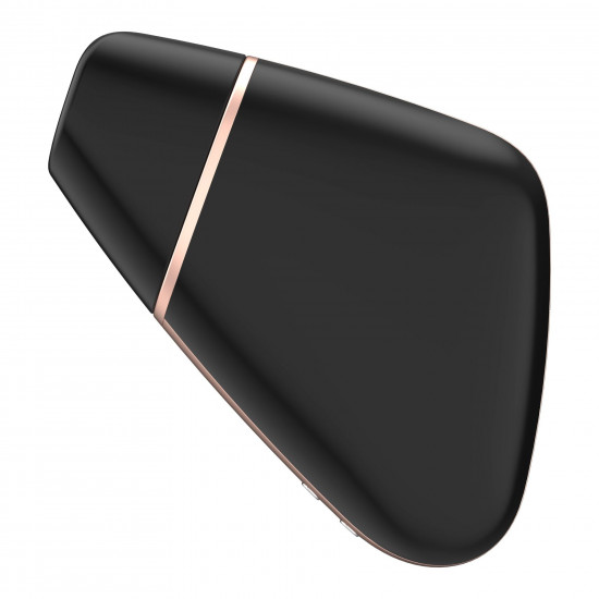 Вакуумний кліторальний стимулятор Satisfyer Love Triangle Black з керуванням через інтернет Вакуумний кліторальний стимулятор Satisfyer Love Triangle Black з керуванням через інтернет