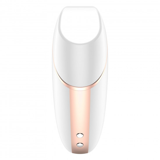Вакуумний кліторальний стимулятор Satisfyer Love Triangle White з керуванням через інтернет Вакуумний кліторальний стимулятор Satisfyer Love Triangle White з керуванням через інтернет