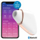 Вакуумний кліторальний стимулятор Satisfyer Love Triangle White з керуванням через інтернет Вакуумний кліторальний стимулятор Satisfyer Love Triangle White з керуванням через інтернет