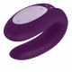 Смарт-вібратор для пар Satisfyer Double Joy Violet із широким кліторальним стимулятором Смарт-вібратор для пар Satisfyer Double Joy Violet із широким кліторальним стимулятором
