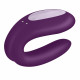 Смарт-вібратор для пар Satisfyer Double Joy Violet із широким кліторальним стимулятором Смарт-вібратор для пар Satisfyer Double Joy Violet із широким кліторальним стимулятором