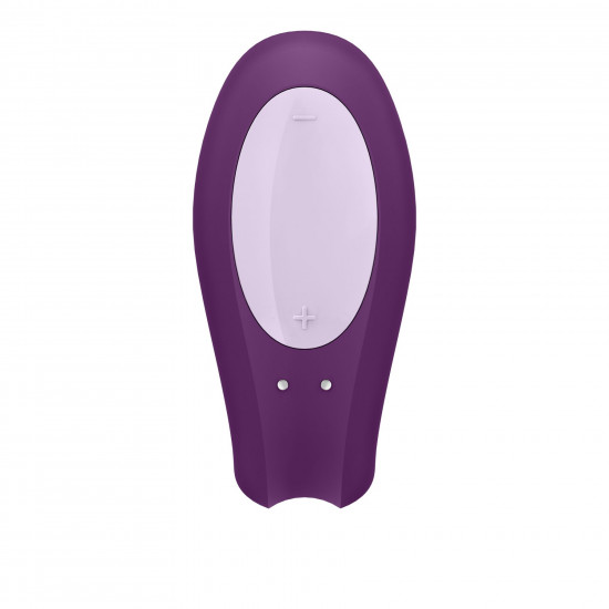 Смарт-вібратор для пар Satisfyer Double Joy Violet із широким кліторальним стимулятором Смарт-вібратор для пар Satisfyer Double Joy Violet із широким кліторальним стимулятором