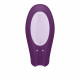 Смарт-вібратор для пар Satisfyer Double Joy Violet із широким кліторальним стимулятором Смарт-вібратор для пар Satisfyer Double Joy Violet із широким кліторальним стимулятором