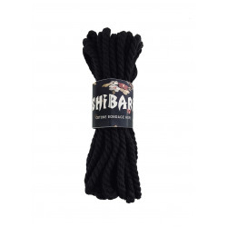 Бавовняна мотузка для шібарі Feral Feelings Shibari Rope, 8 м чорна