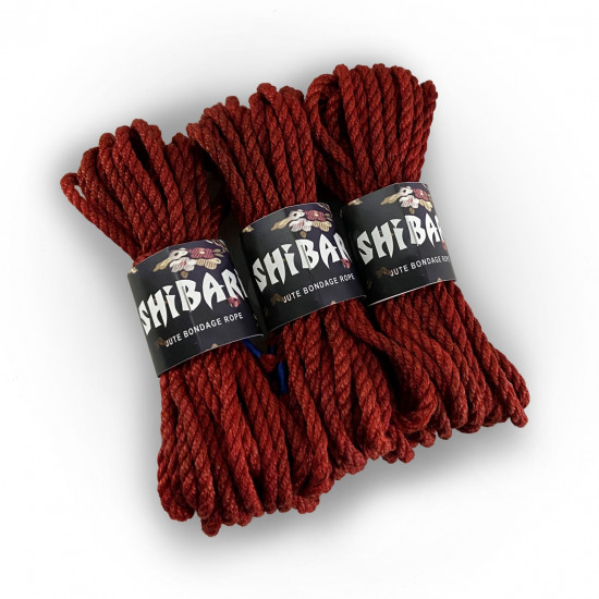 Джутова мотузка для шібарі Feral Feelings Shibari Rope, 8 м червона Джутова мотузка для шібарі Feral Feelings Shibari Rope, 8 м червона