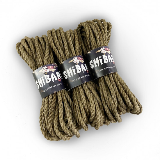 Джутова мотузка для шібарі Feral Feelings Shibari Rope, 8 м сіра Джутова мотузка для шібарі Feral Feelings Shibari Rope, 8 м сіра