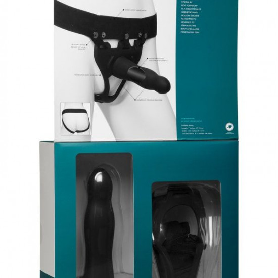 Страпон унісекс Doc Johnson Body Extensions - BE Daring, порожня насадка Страпон унісекс Doc Johnson Body Extensions - BE Daring, порожня насадка