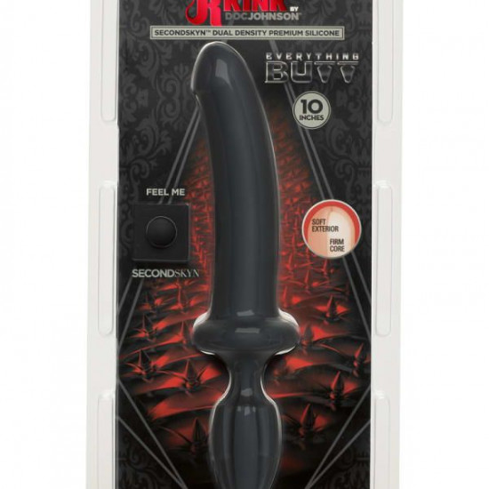 Анальний плаг з ділдо Doc Johnson Kink - Dual Density SECONDSKYN Fuck Plug - Black Анальний плаг з ділдо Doc Johnson Kink - Dual Density SECONDSKYN Fuck Plug - Black