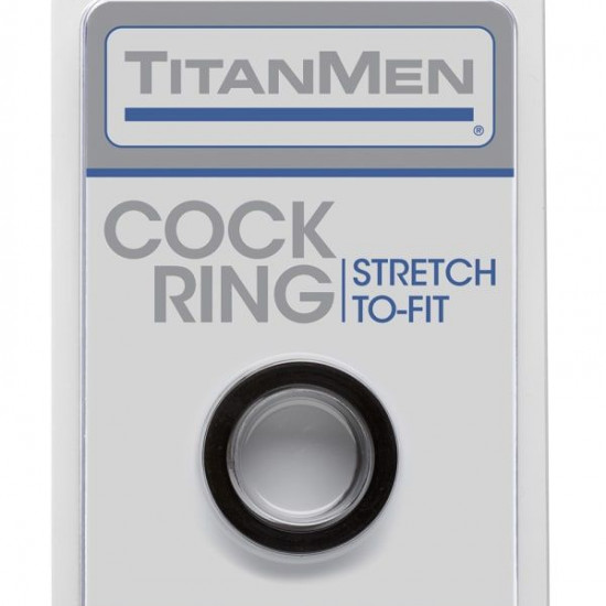 Ерекційне кільце Doc Johnson Titanmen Tools - Cock Ring - Black Ерекційне кільце Doc Johnson Titanmen Tools - Cock Ring - Black