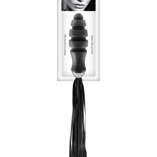 Флогер з ручкою для проникнення Fetish Tentation Whip with Ogive Handle Флогер з ручкою для проникнення Fetish Tentation Whip with Ogive Handle