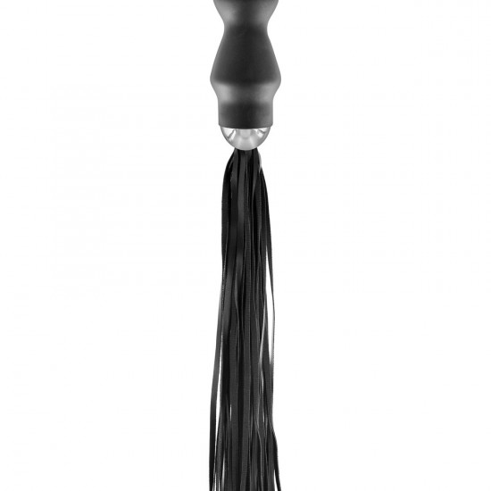 Флогер з ручкою - анальним плагом Fetish Tentation Whip with Plug Handle Флогер з ручкою - анальним плагом Fetish Tentation Whip with Plug Handle
