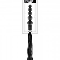 Флогер з ручкою - анальним намистом Fetish Tentation Whip with Rosary Handle