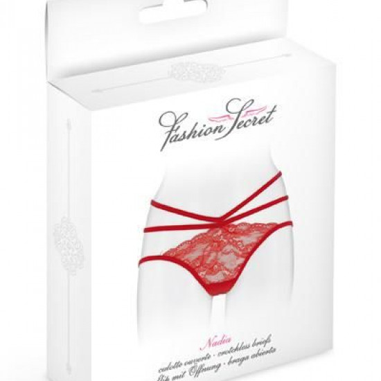 Трусики з відкритою попкою Fashion Secret Nadia Red Трусики з відкритою попкою Fashion Secret Nadia Red