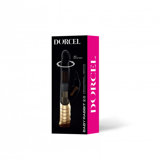 Вібратор-кролик Dorcel Baby Rabbit Gold 2.0 з перлинним масажем і головкою, що обертається Вібратор-кролик Dorcel Baby Rabbit Gold 2.0 з перлинним масажем і головкою, що обертається