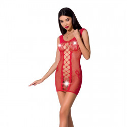 Відверта сукня-сітка Passion BS073 red