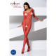 Бодістокінг з крупною сіткою Passion BS077 red Бодістокінг з крупною сіткою Passion BS077 red