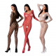 Бодістокінг з крупною сіткою Passion BS077 red Бодістокінг з крупною сіткою Passion BS077 red
