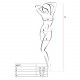 Бодістокінг з крупною сіткою Passion BS077 white Бодістокінг з крупною сіткою Passion BS077 white