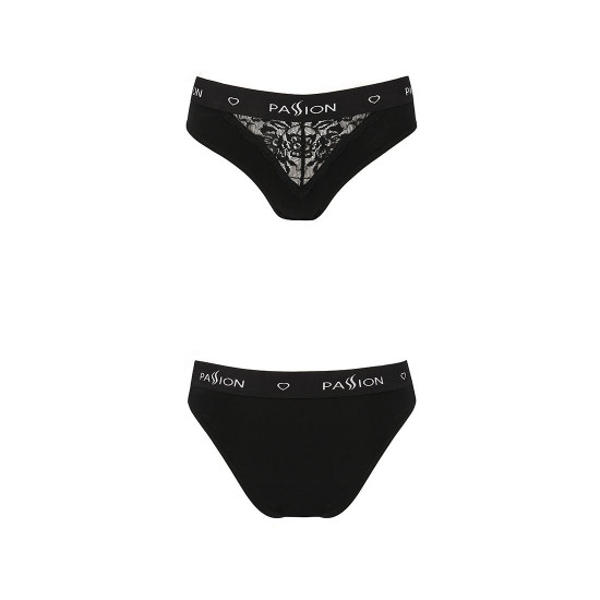 Трусики з широкою гумкою і мереживом Passion PS001 PANTIES black, size L Трусики з широкою гумкою і мереживом Passion PS001 PANTIES black, size L