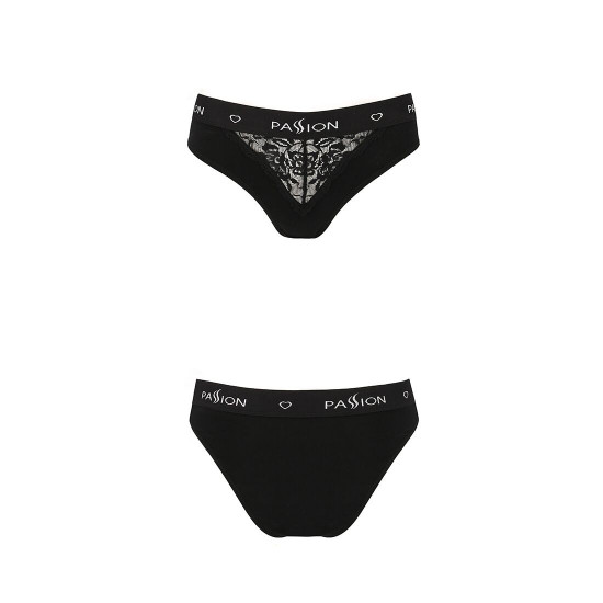 Трусики з широкою гумкою і мереживом Passion PS001 PANTIES black, size M Трусики з широкою гумкою і мереживом Passion PS001 PANTIES black, size M