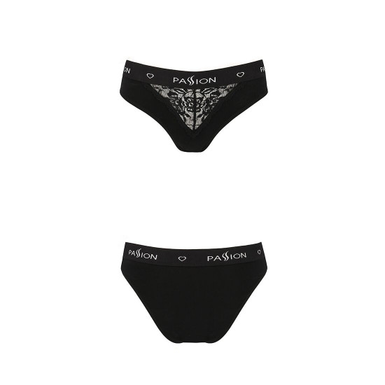 Трусики з широкою гумкою і мереживом Passion PS001 PANTIES black, size S Трусики з широкою гумкою і мереживом Passion PS001 PANTIES black, size S