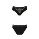 Трусики з широкою гумкою і мереживом Passion PS001 PANTIES black, size S Трусики з широкою гумкою і мереживом Passion PS001 PANTIES black, size S