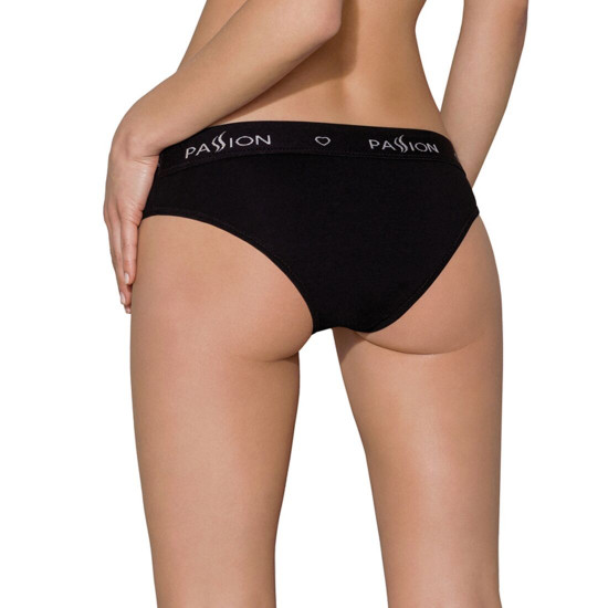 Трусики з широкою гумкою і мереживом Passion PS001 PANTIES black, size XL Трусики з широкою гумкою і мереживом Passion PS001 PANTIES black, size XL