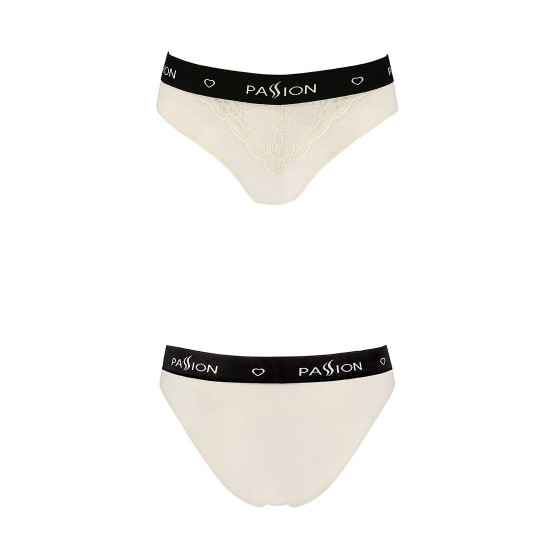 Трусики з широкою гумкою і мереживом Passion PS001 PANTIES ecru, size L Трусики з широкою гумкою і мереживом Passion PS001 PANTIES ecru, size L