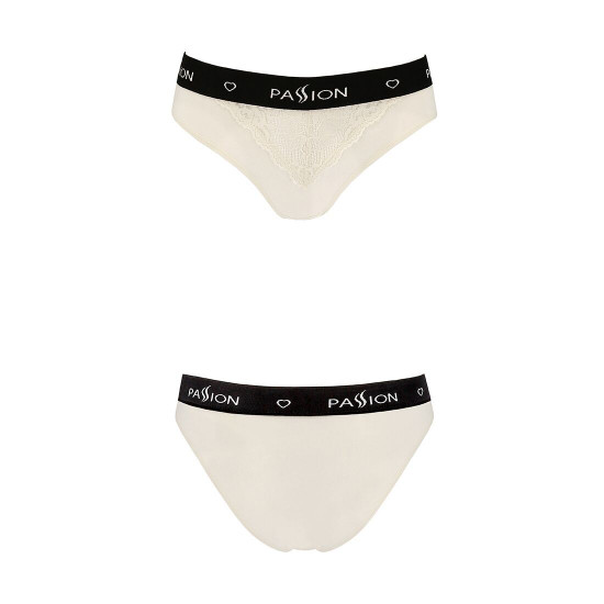 Трусики з широкою гумкою і мереживом Passion PS001 PANTIES ecru, size M Трусики з широкою гумкою і мереживом Passion PS001 PANTIES ecru, size M