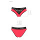 Трусики з широкою гумкою і мереживом Passion PS001 PANTIES red/black, size L Трусики з широкою гумкою і мереживом Passion PS001 PANTIES red/black, size L