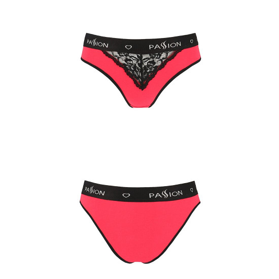 Трусики з широкою гумкою і мереживом Passion PS001 PANTIES red/black, size L Трусики з широкою гумкою і мереживом Passion PS001 PANTIES red/black, size L