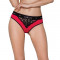 Трусики з широкою гумкою і мереживом Passion PS001 PANTIES L, red-black