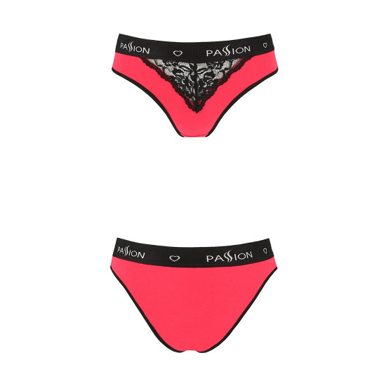Трусики з широкою гумкою і мереживом Passion PS001 PANTIES red/black, size M Трусики з широкою гумкою і мереживом Passion PS001 PANTIES red/black, size M