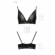 Еластичний топ з мереживом Passion PS001 TOP black, size L Еластичний топ з мереживом Passion PS001 TOP black, size L