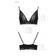 Еластичний топ з мереживом Passion PS001 TOP black, size M Еластичний топ з мереживом Passion PS001 TOP black, size M
