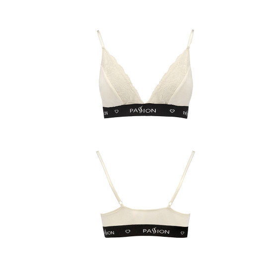 Еластичний топ з мереживом Passion PS001 TOP ecru, size M Еластичний топ з мереживом Passion PS001 TOP ecru, size M