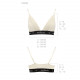 Еластичний топ з мереживом Passion PS001 TOP ecru, size M Еластичний топ з мереживом Passion PS001 TOP ecru, size M