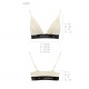 Еластичний топ з мереживом Passion PS001 TOP ecru, size XL Еластичний топ з мереживом Passion PS001 TOP ecru, size XL