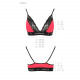 Еластичний топ з мереживом Passion PS001 TOP red-black, size L Еластичний топ з мереживом Passion PS001 TOP red-black, size L