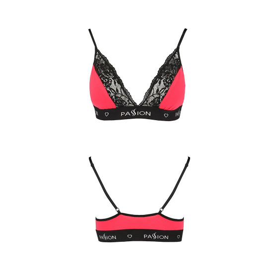 Еластичний топ з мереживом Passion PS001 TOP red-black, size M Еластичний топ з мереживом Passion PS001 TOP red-black, size M