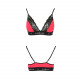 Еластичний топ з мереживом Passion PS001 TOP red-black, size M Еластичний топ з мереживом Passion PS001 TOP red-black, size M