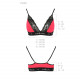 Еластичний топ з мереживом Passion PS001 TOP red-black, size M Еластичний топ з мереживом Passion PS001 TOP red-black, size M