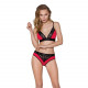 Еластичний топ з мереживом Passion PS001 TOP red-black, size M Еластичний топ з мереживом Passion PS001 TOP red-black, size M
