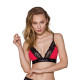 Еластичний топ з мереживом Passion PS001 TOP red-black, size S Еластичний топ з мереживом Passion PS001 TOP red-black, size S