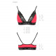 Еластичний топ з мереживом Passion PS001 TOP red-black, size S Еластичний топ з мереживом Passion PS001 TOP red-black, size S