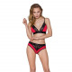 Еластичний топ з мереживом Passion PS001 TOP red-black, size S Еластичний топ з мереживом Passion PS001 TOP red-black, size S