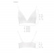 Еластичний топ з мереживом Passion PS001 TOP white, size XL Еластичний топ з мереживом Passion PS001 TOP white, size XL
