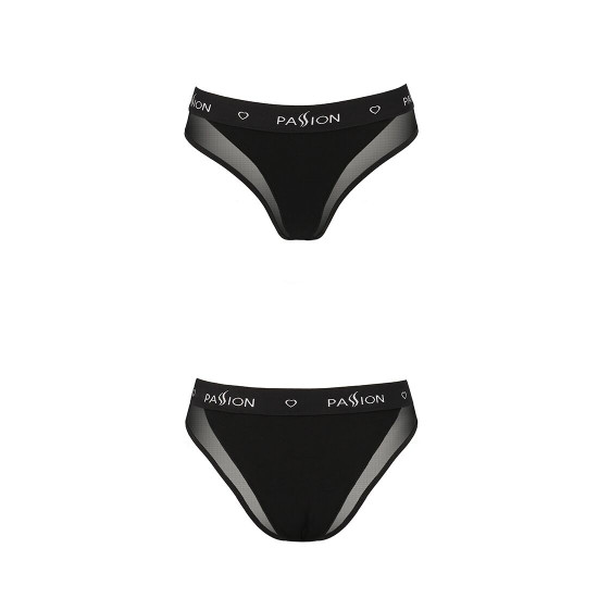 Трусики з прозорою вставкою Passion PS002 PANTIES black, size L Трусики з прозорою вставкою Passion PS002 PANTIES black, size L