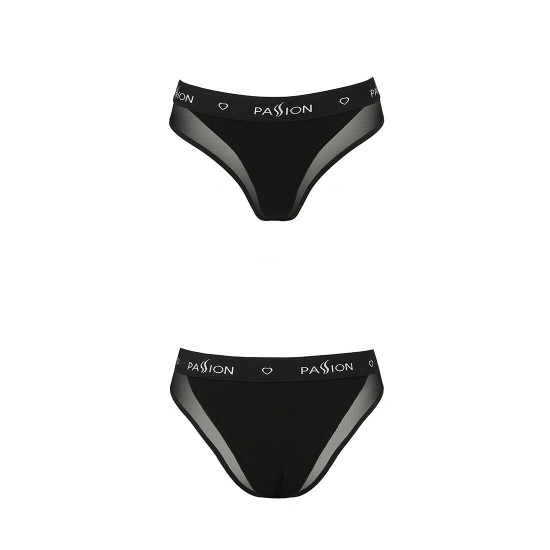 Трусики з прозорою вставкою Passion PS002 PANTIES black, size XL Трусики з прозорою вставкою Passion PS002 PANTIES black, size XL